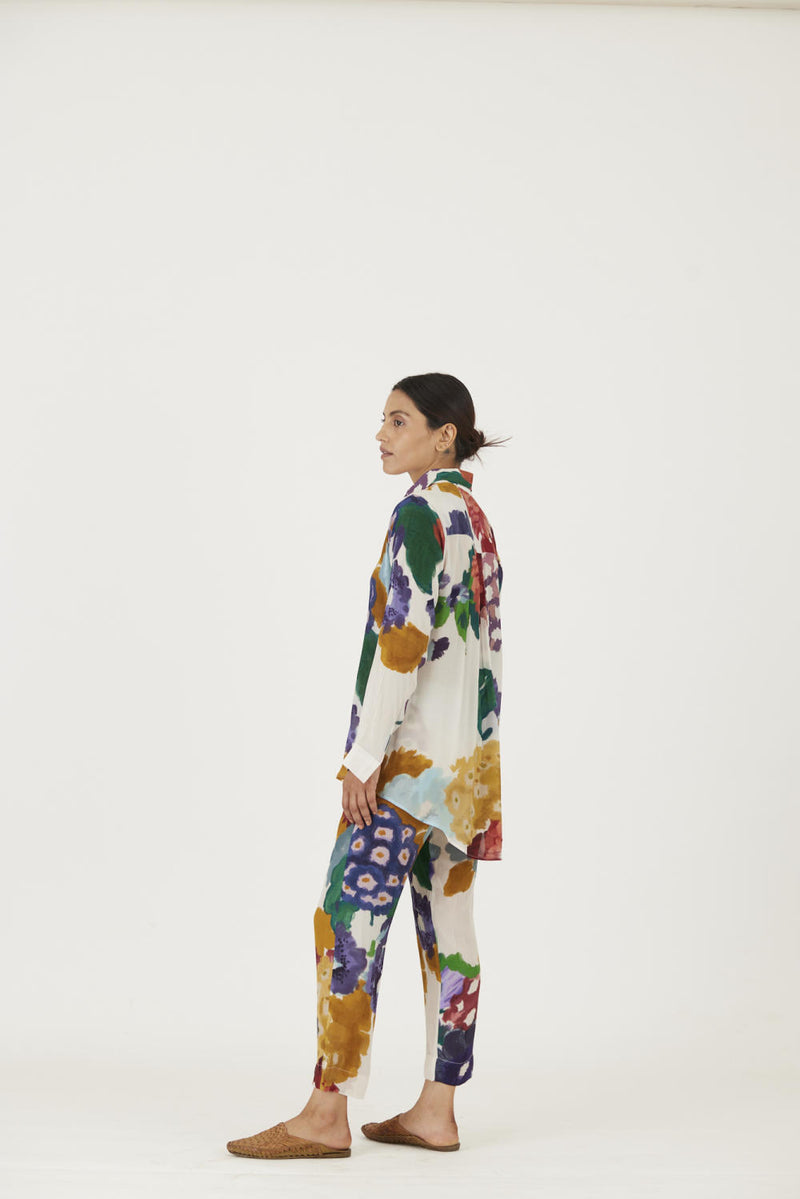 FARAH WHITE CO-ORD SET mul Co-ord Set by Yam in multi color for women in Singapore
