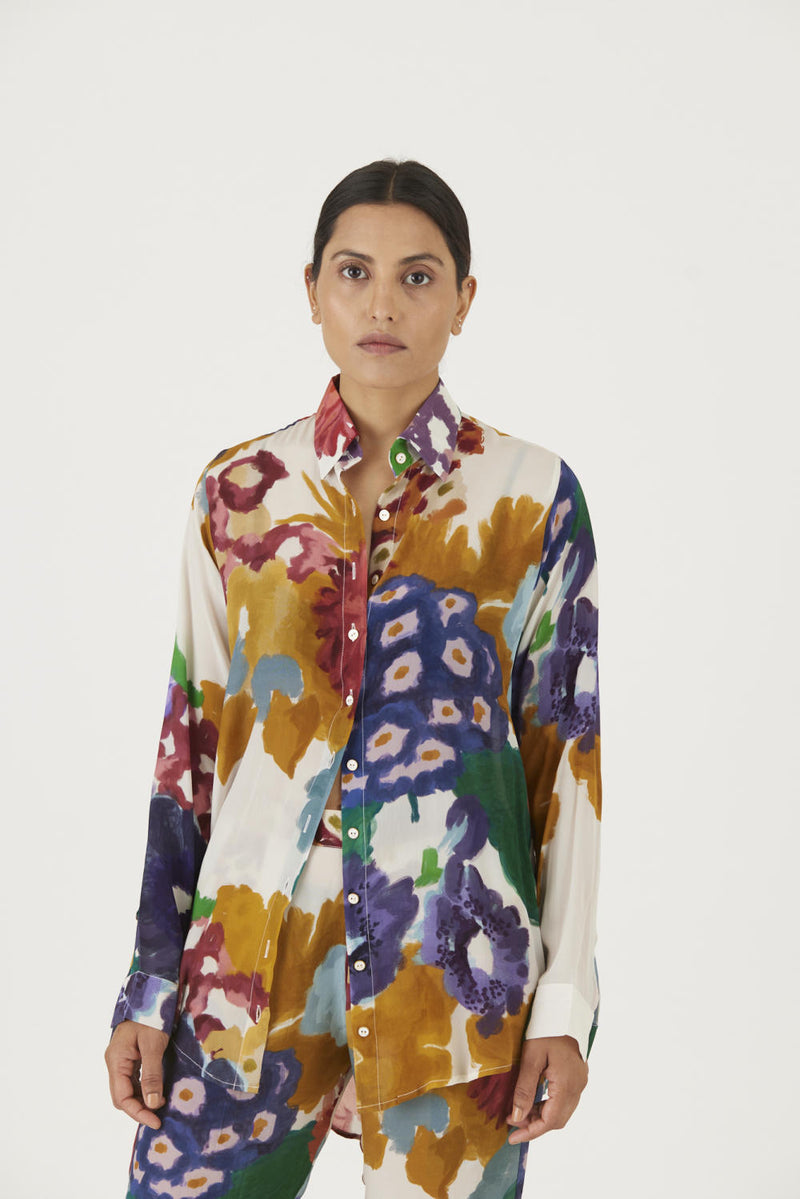 FARAH WHITE CO-ORD SET mul Co-ord Set by Yam in multi color for women in Singapore