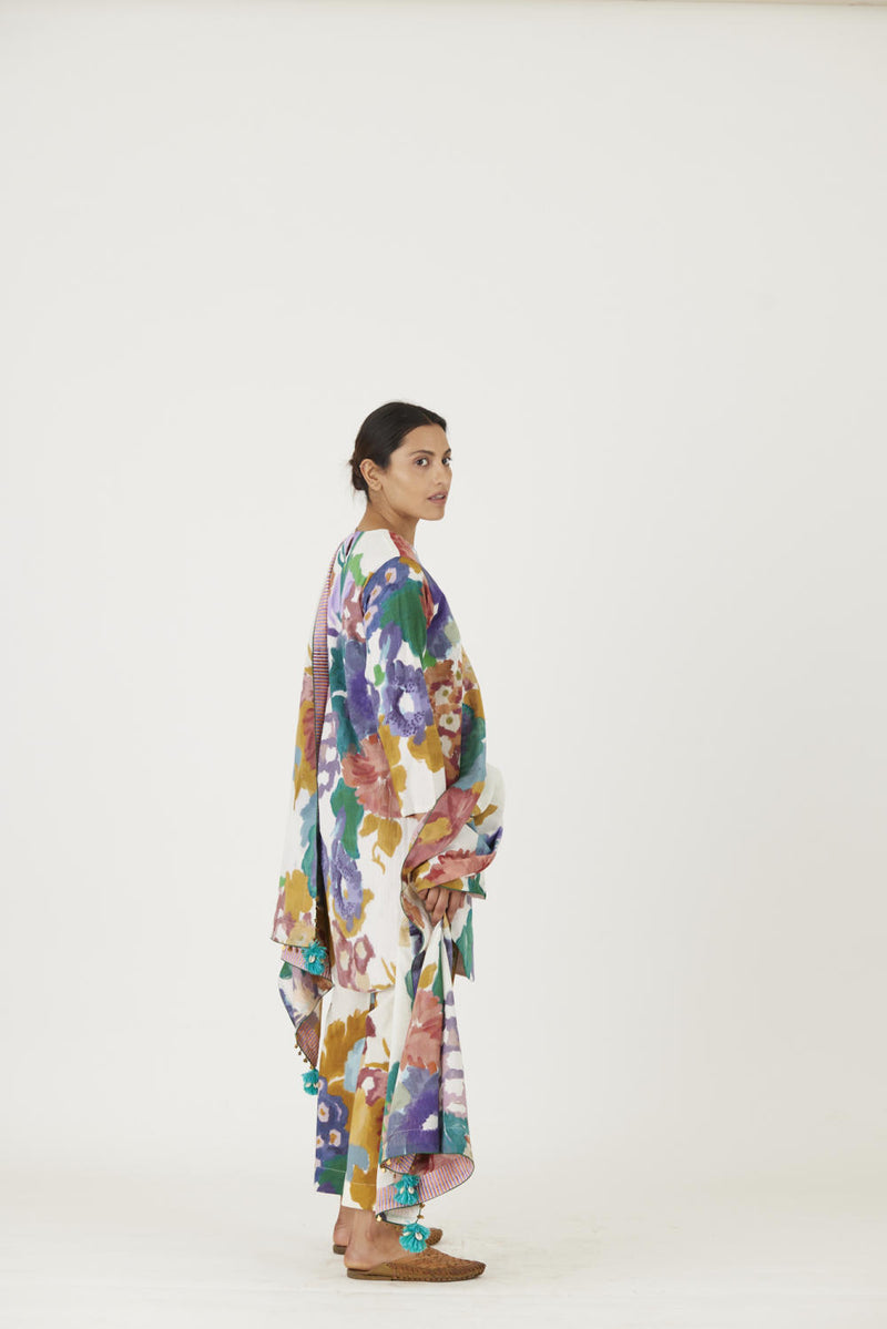 FARAH WHITE DUPATTA mul Dupattas by Yam in multi color for women in Singapore