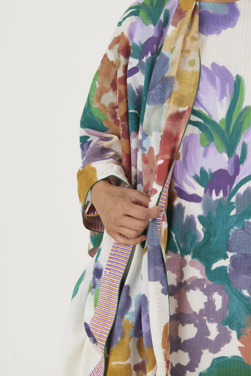 FARAH WHITE DUPATTA mul Dupattas by Yam in multi color for women in Singapore