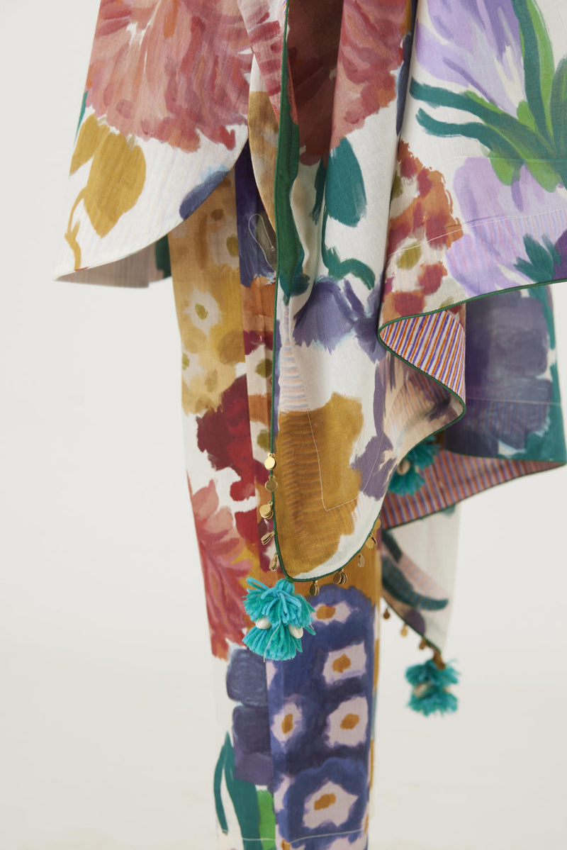 FARAH WHITE DUPATTA mul Dupattas by Yam in multi color for women in Singapore
