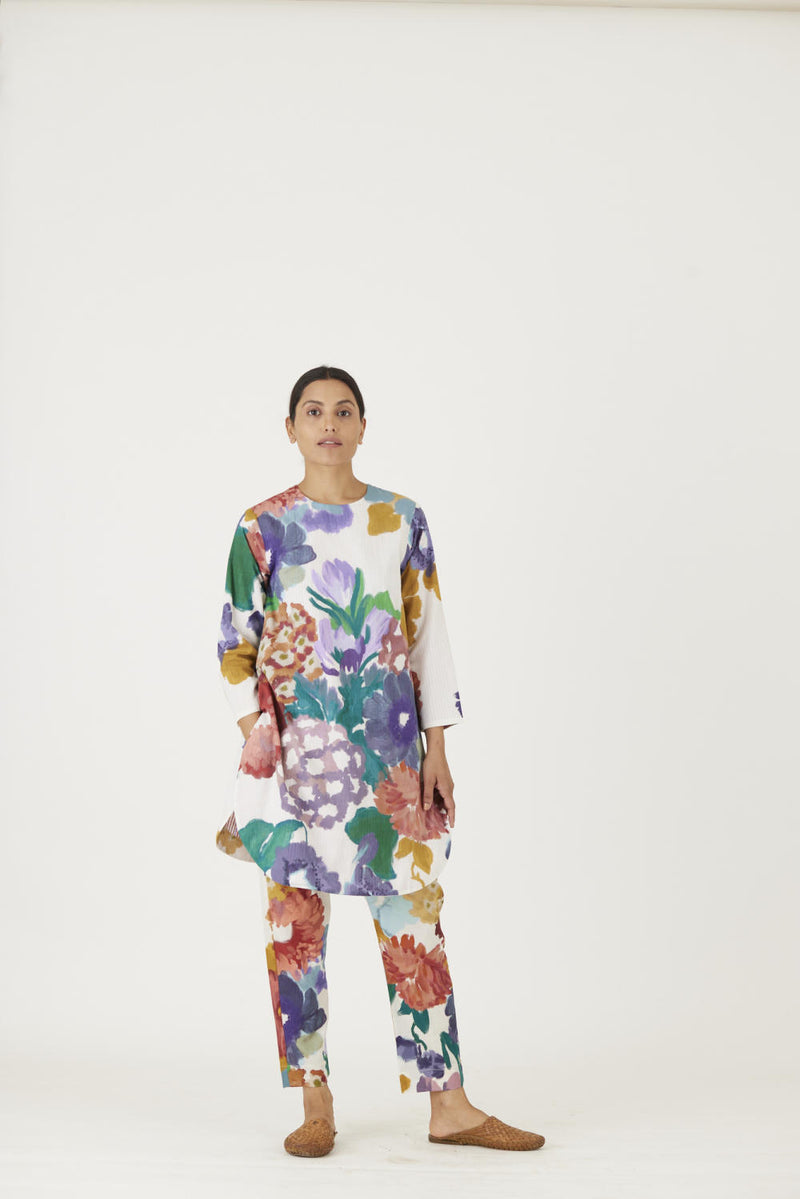 FARAH WHITE KURTA SET Kurta Sets by Yam for women in Singapore