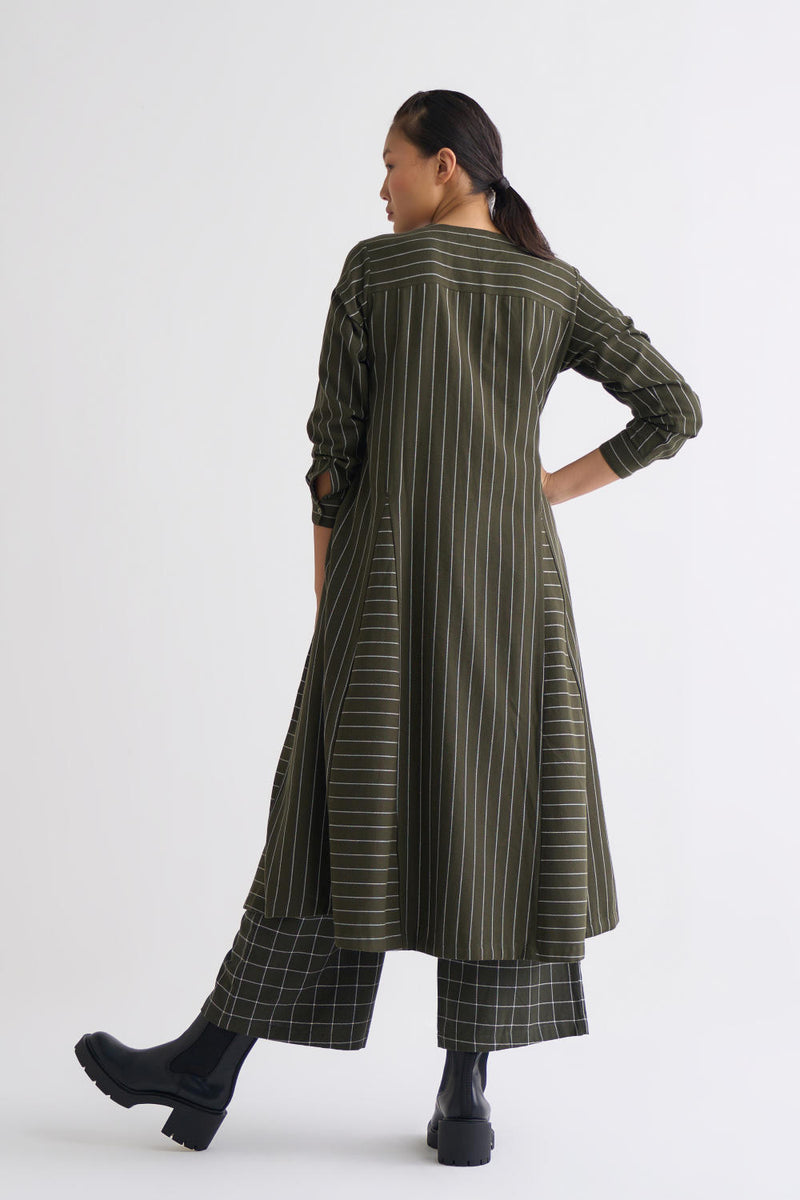 Gusset Dress Co-ord - Olive Dress,Co-ord Set by THREE for women in Singapore
