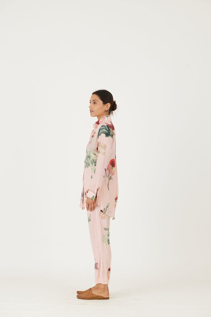 JULIET PINK CO-ORD Co-ord Set by Yam in pink color for women in Singapore