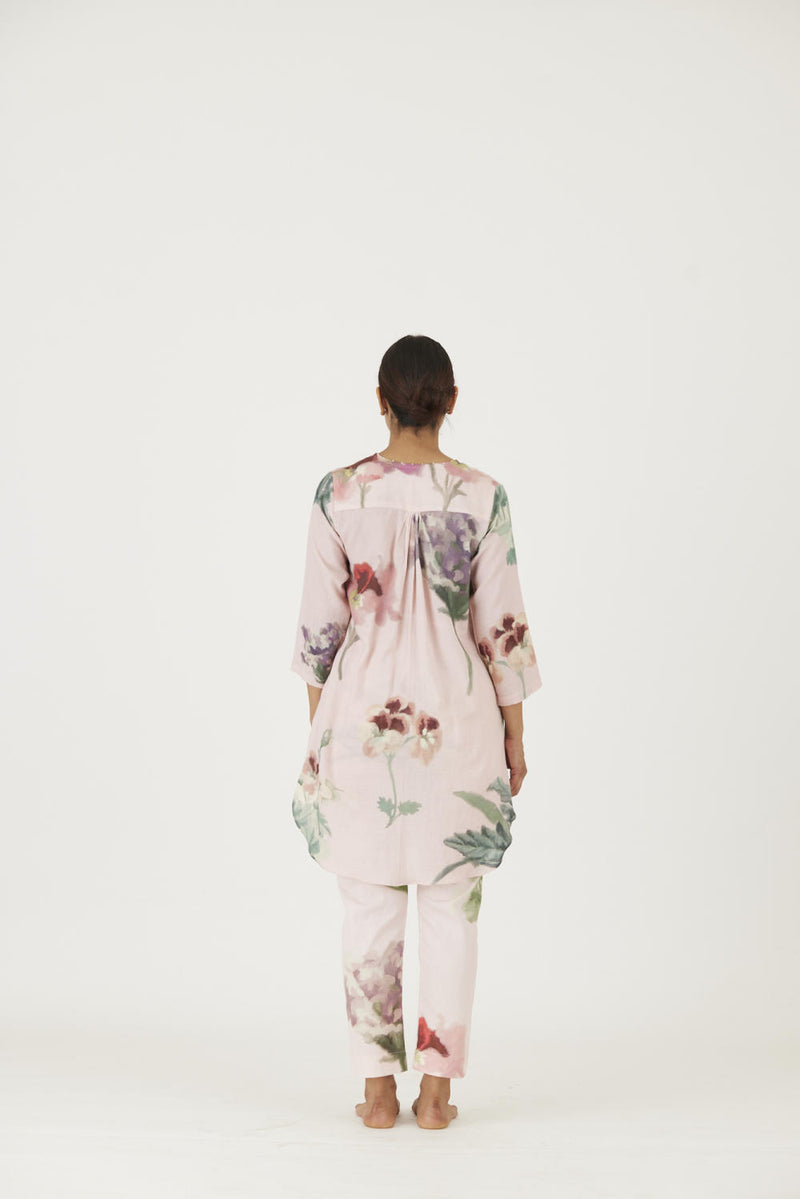 JULIET PINK KURTA SET Kurta Sets by Yam in pink color for women in Singapore