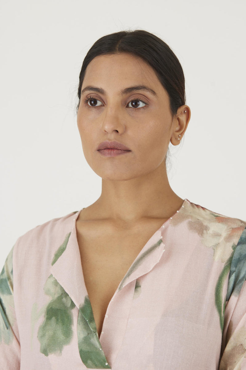 JULIET PINK KURTA SET Kurta Sets by Yam in pink color for women in Singapore