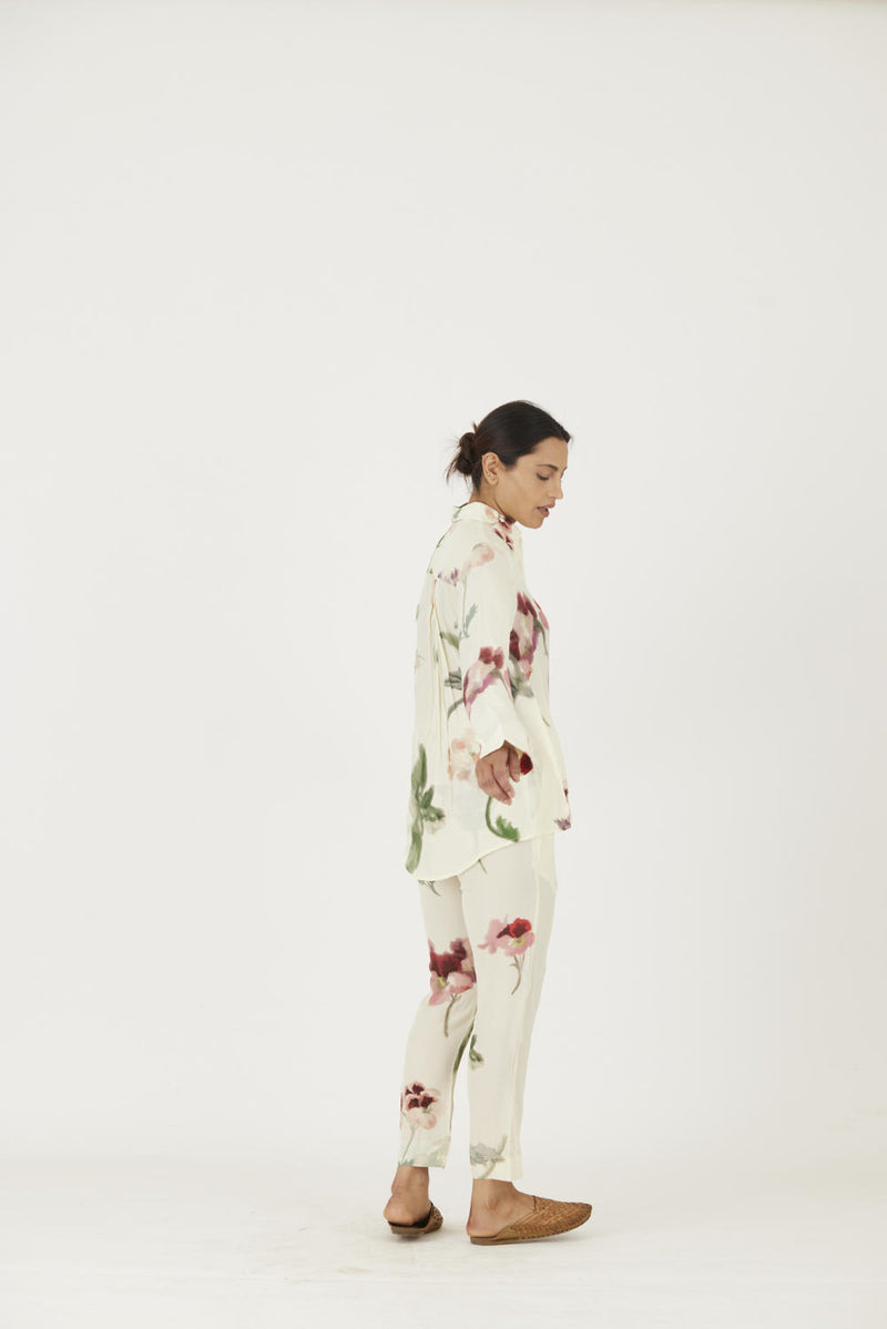 JULIET WHITE CO-ORD Co-ord Set by Yam in white color for women in Singapore