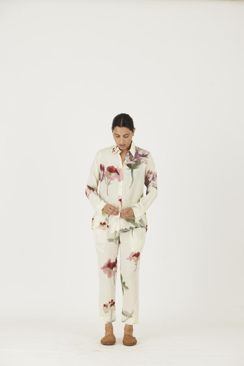 JULIET WHITE CO-ORD Co-ord Set by Yam in white color for women in Singapore