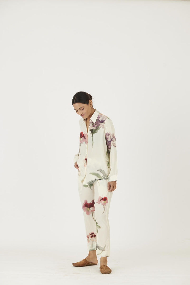 JULIET WHITE CO-ORD Co-ord Set by Yam in white color for women in Singapore