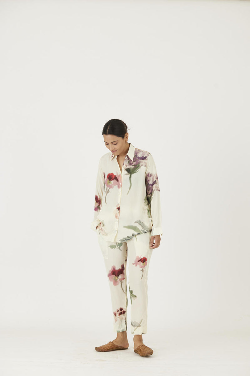 JULIET WHITE CO-ORD Co-ord Set by Yam in white color for women in Singapore