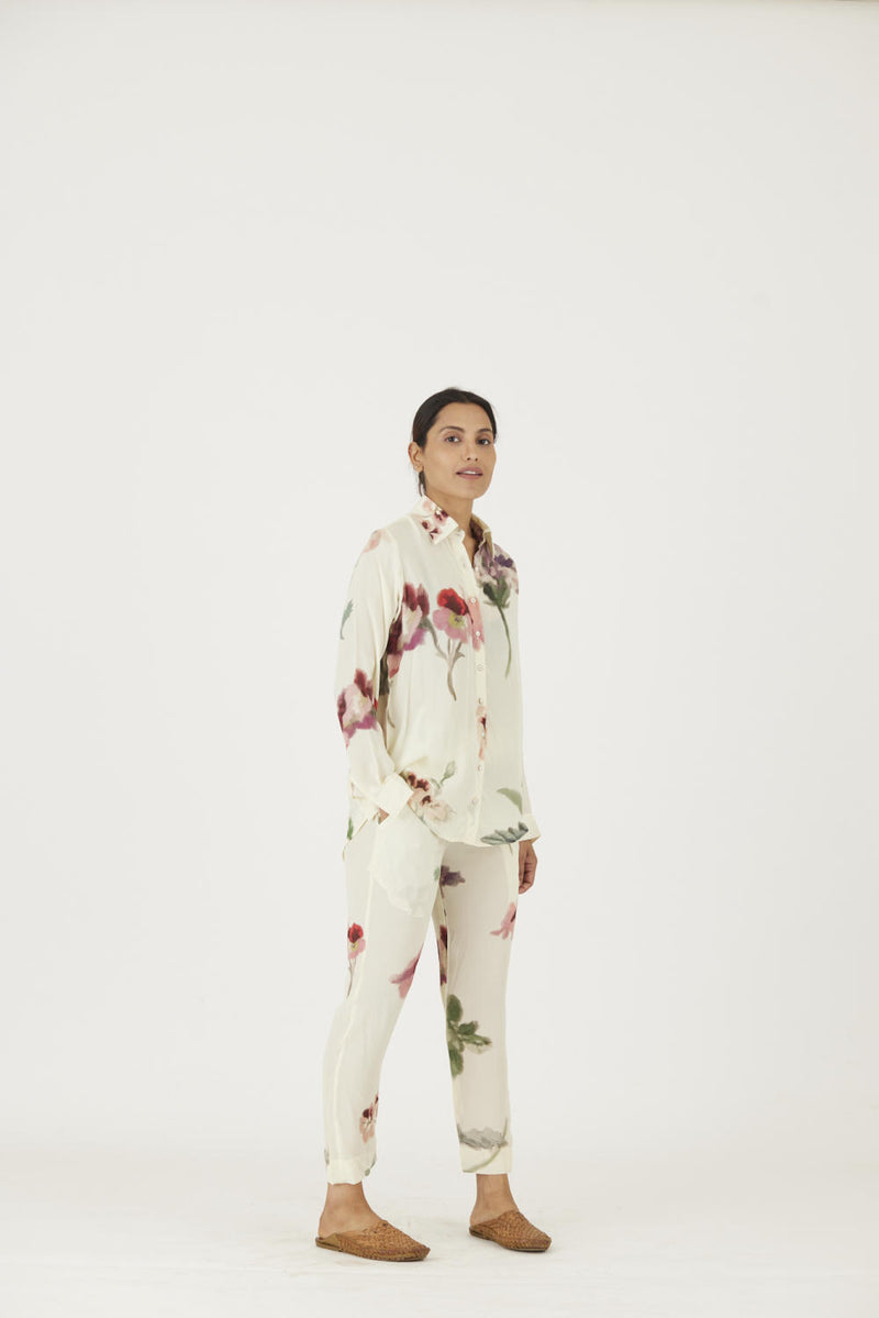 JULIET WHITE CO-ORD Co-ord Set by Yam in white color for women in Singapore
