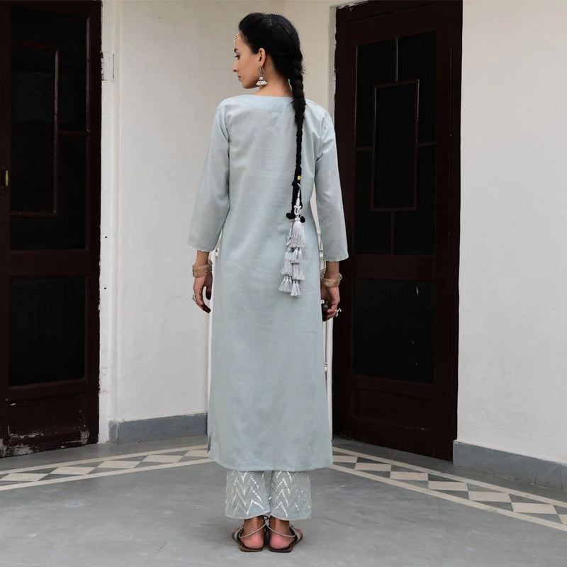 KANAER (Set of 3-Sea Foam) Dress by TOKREE for women in Singapore