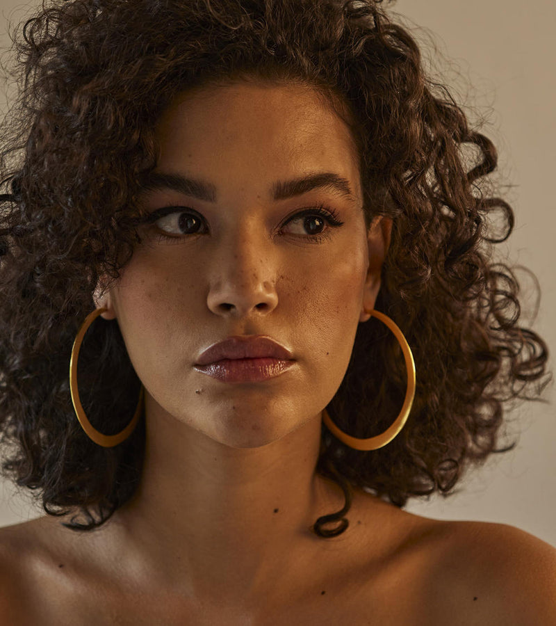 Roohi ear hoops by Khara Kapas Jewellery for women in Singapore