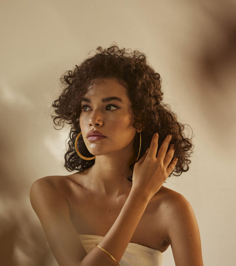 Roohi ear hoops by Khara Kapas Jewellery for women in Singapore