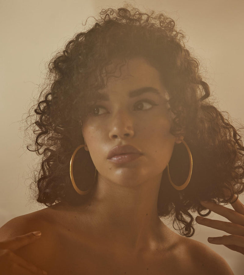 Roohi ear hoops by Khara Kapas Jewellery for women in Singapore