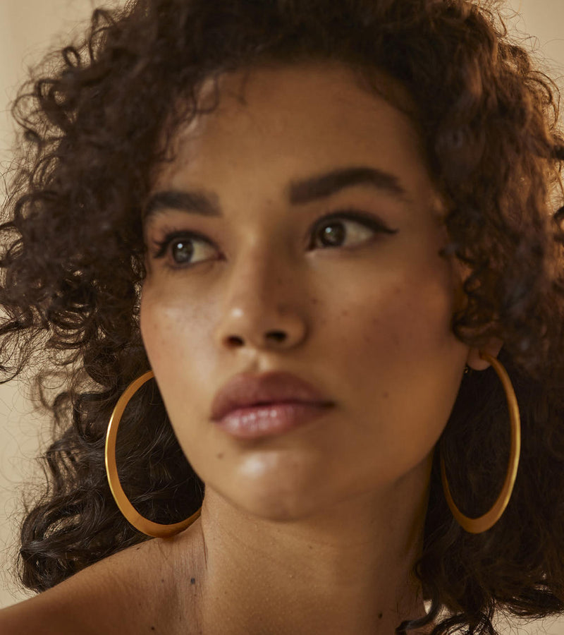 Roohi ear hoops by Khara Kapas Jewellery for women in Singapore