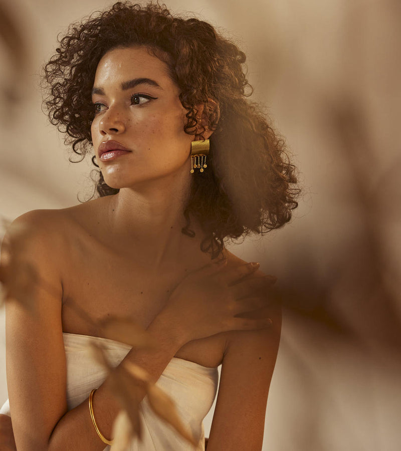 Jhomaar earring by Khara Kapas Jewellery for women in Singapore