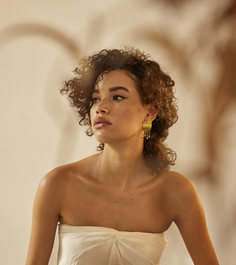 Jhomaar earring by Khara Kapas Jewellery for women in Singapore