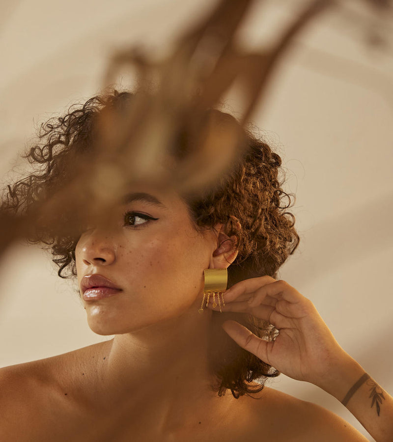 Jhomaar earring by Khara Kapas Jewellery for women in Singapore