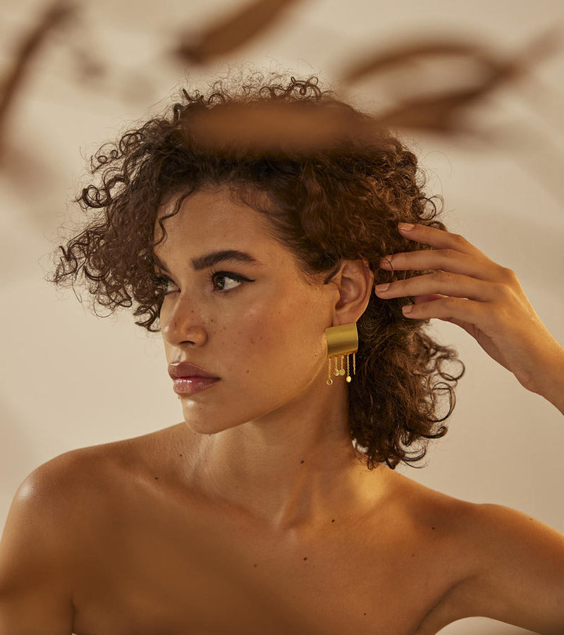Jhomaar earring by Khara Kapas Jewellery for women in Singapore