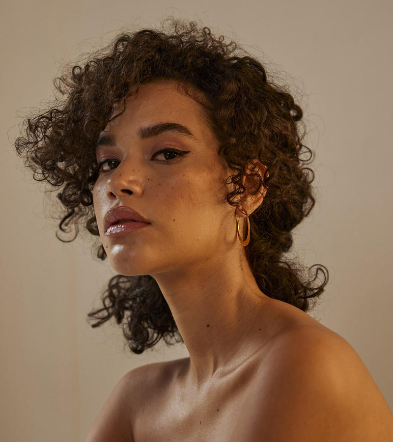 Kyna ear hoops by Khara Kapas Jewellery for women in Singapore