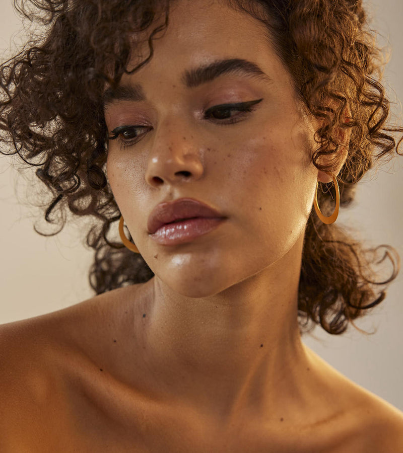 Kyna ear hoops by Khara Kapas Jewellery for women in Singapore