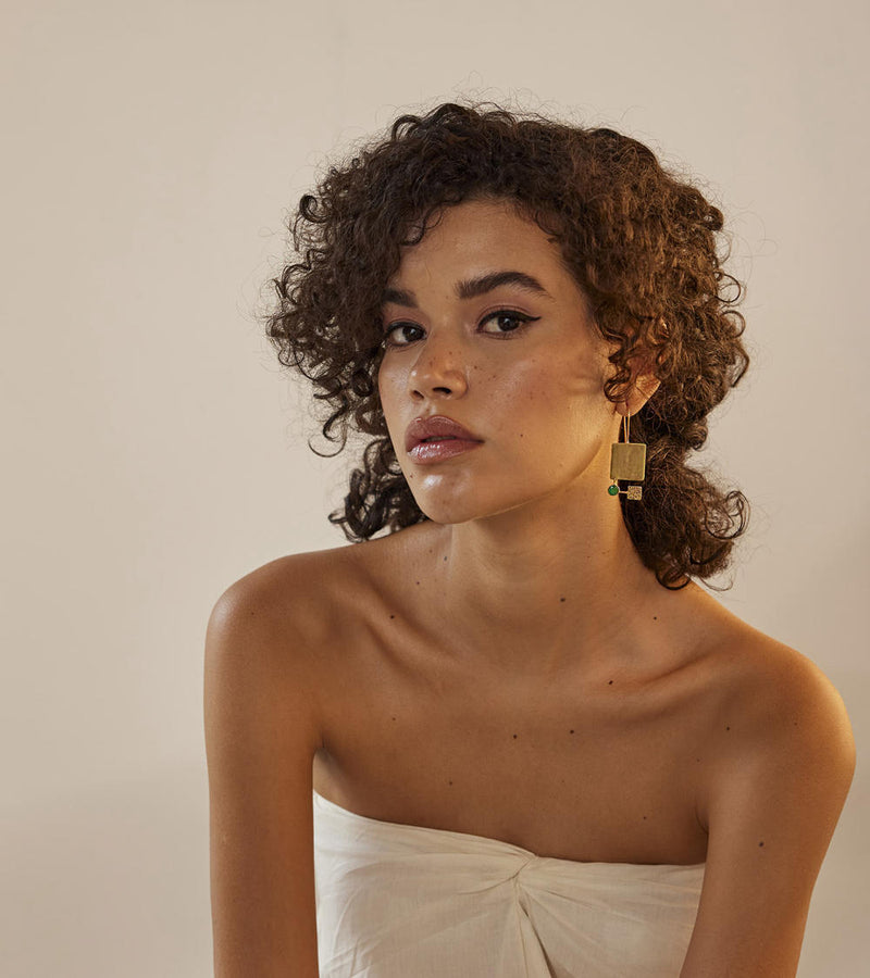 Hoor earring by Khara Kapas Jewellery for women in Singapore