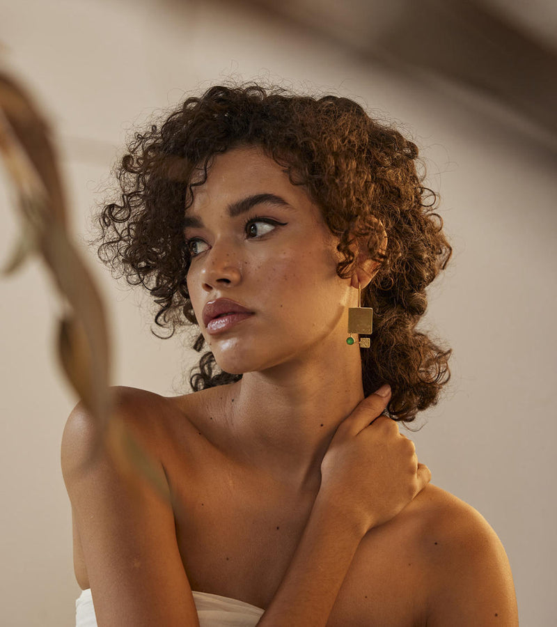 Hoor earring by Khara Kapas Jewellery for women in Singapore