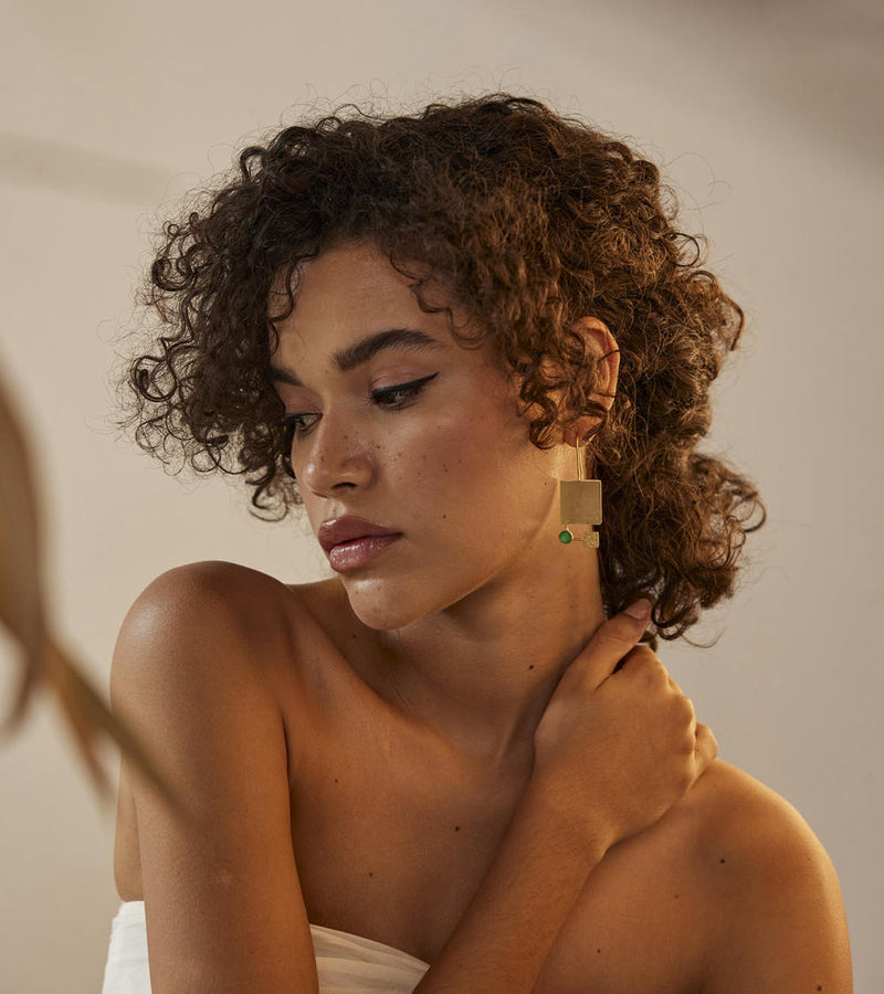 Hoor earring by Khara Kapas Jewellery for women in Singapore