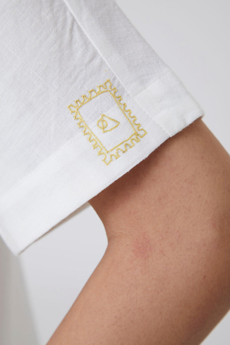 Kati - Shirt Top & Tunics by The Summer House in white color for women in Singapore