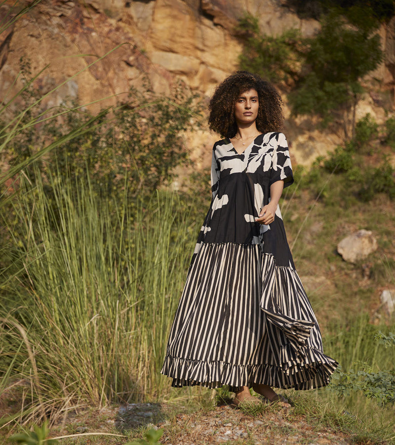 Longing Days Maxi Dress Dress by Khara Kapas in black for women in Singapore