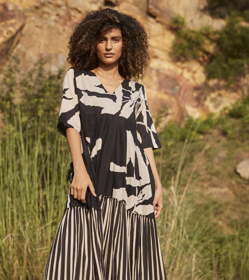 Longing Days Maxi Dress Dress by Khara Kapas in black for women in Singapore