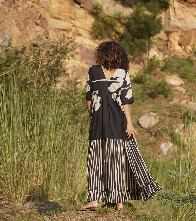 Longing Days Maxi Dress Dress by Khara Kapas in black for women in Singapore