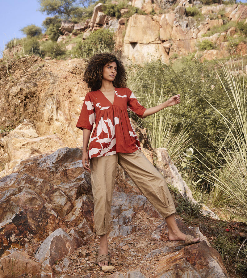 To The Horizon Trouser Bottoms by Khara Kapas for women in Singapore
