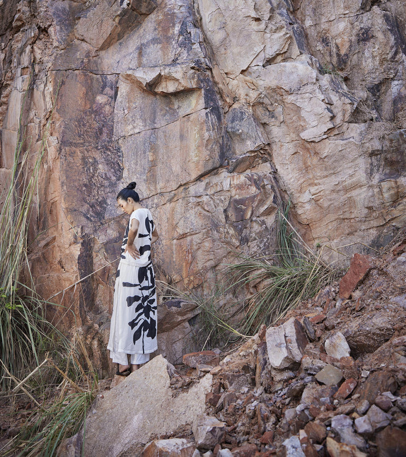 True Reason Top linen Top & Tunics by Khara Kapas for women in Singapore