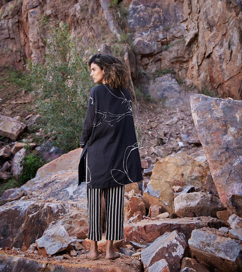 Under the Moon Co-ord Set Co-ord Set by Khara Kapas in black for women in Singapore