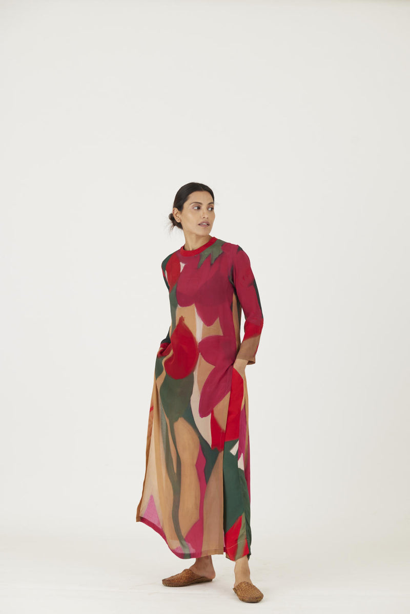 LEI LANI RED LONG KURTA SET Kurta Sets by Yam for women in Singapore