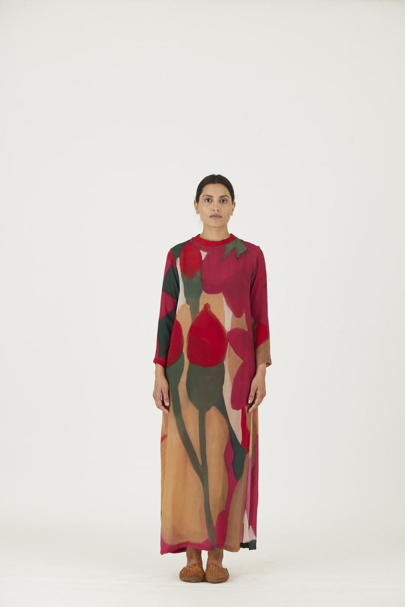 LEI LANI RED LONG KURTA SET Kurta Sets by Yam for women in Singapore