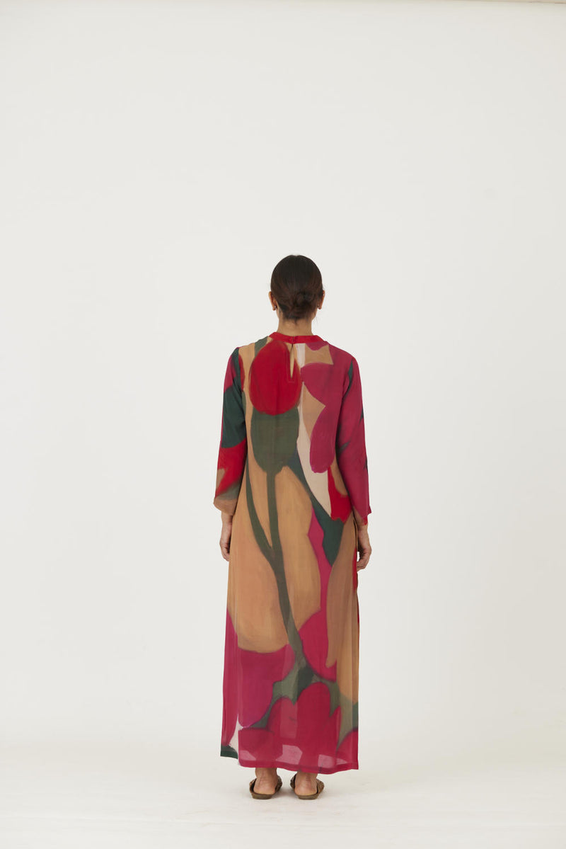 LEI LANI RED LONG KURTA SET Kurta Sets by Yam for women in Singapore