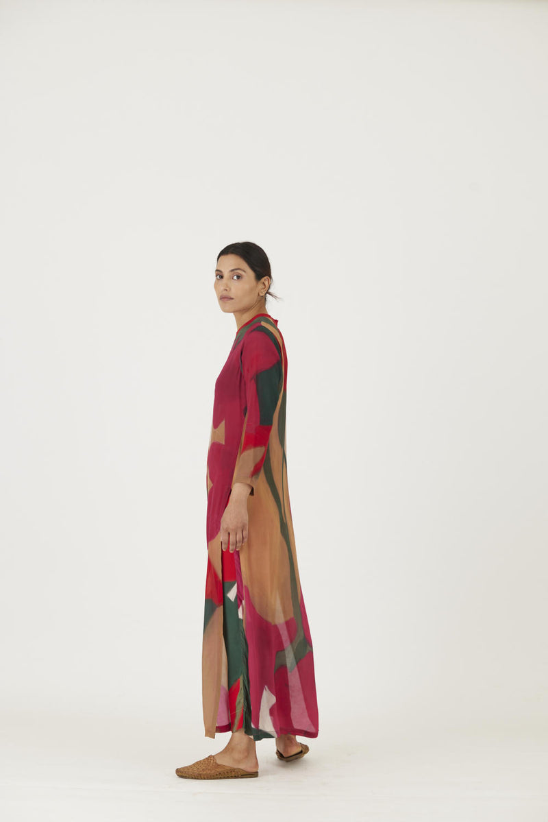 LEI LANI RED LONG KURTA SET Kurta Sets by Yam for women in Singapore