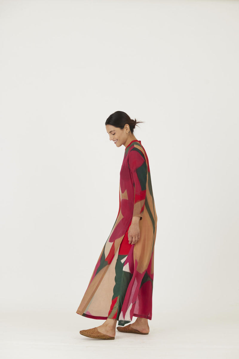 LEI LANI RED LONG KURTA SET Kurta Sets by Yam for women in Singapore
