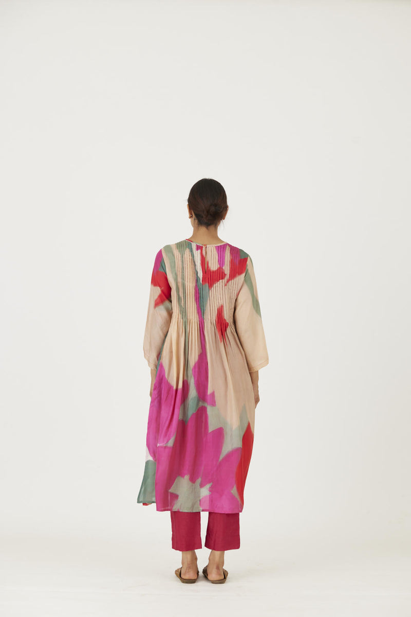 LEI LANI RED PINTUCKS KURTA SET Kurta Sets by Yam for women in Singapore