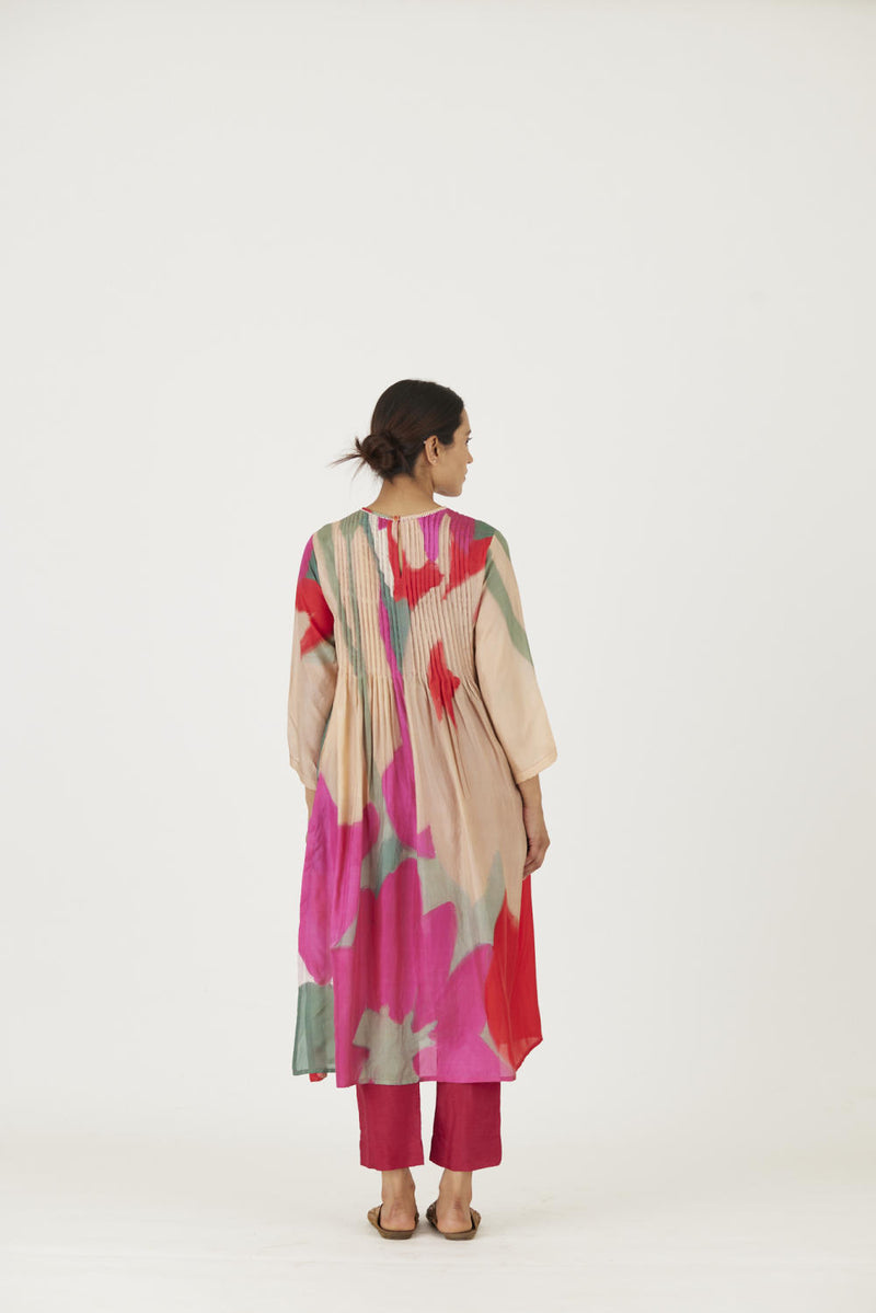 LEI LANI RED PINTUCKS KURTA SET Kurta Sets by Yam for women in Singapore