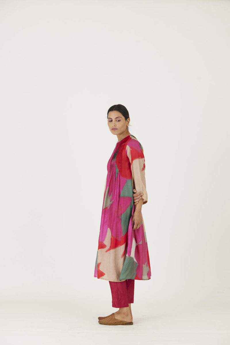 LEI LANI RED PINTUCKS KURTA SET Kurta Sets by Yam for women in Singapore
