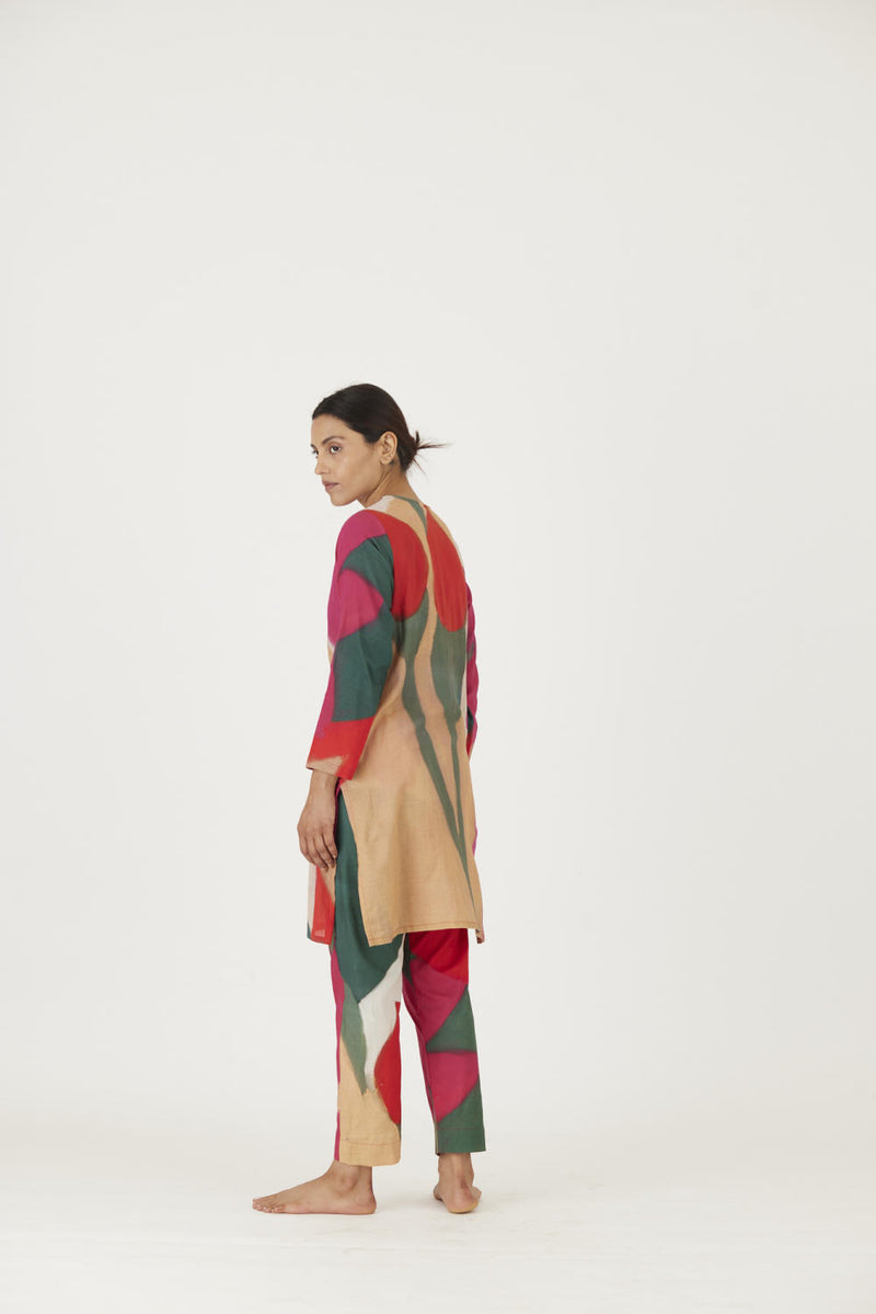 LEI LANI RED SHORT KURTA SET Kurta Sets by Yam for women in Singapore