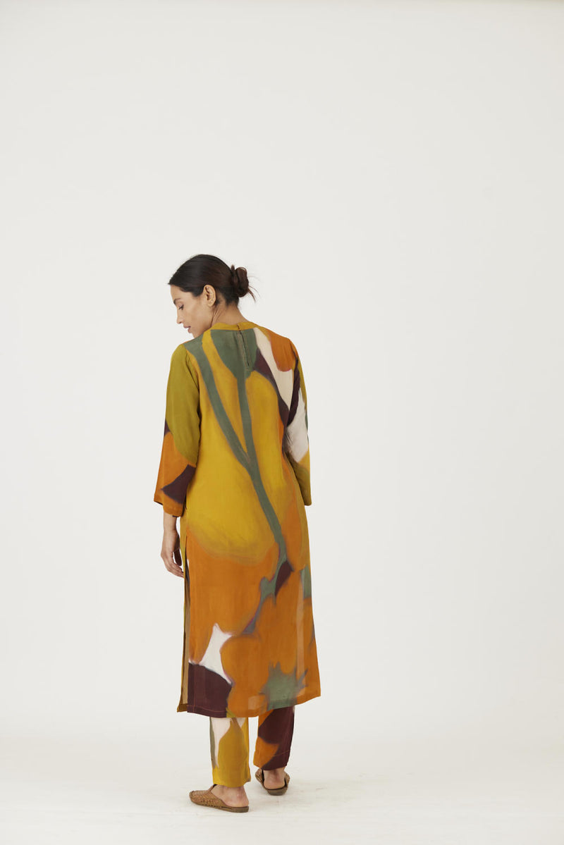 LEI LANI YELLOW LONG KURTA SET Kurta Sets by Yam for women in Singapore