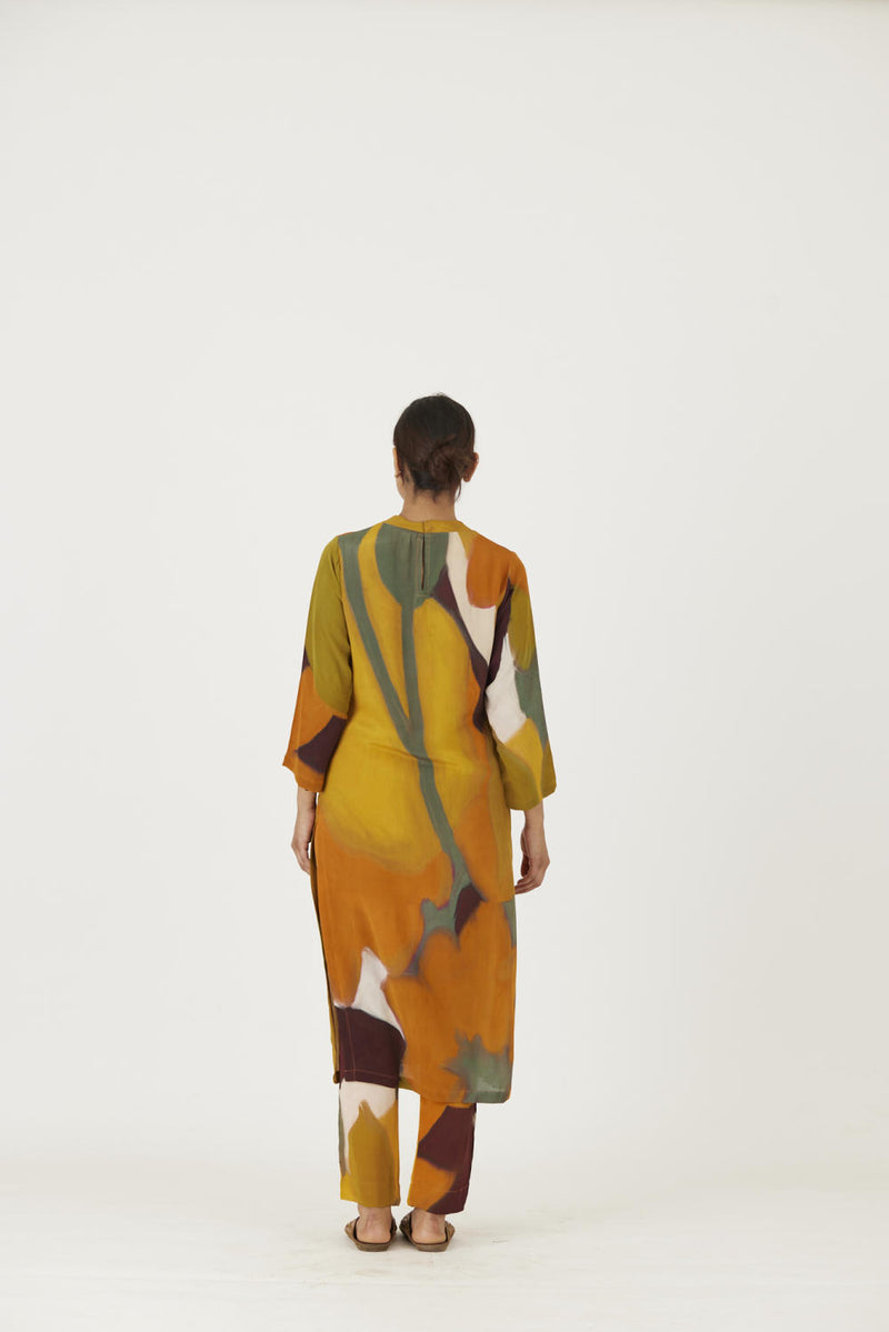LEI LANI YELLOW LONG KURTA SET Kurta Sets by Yam for women in Singapore