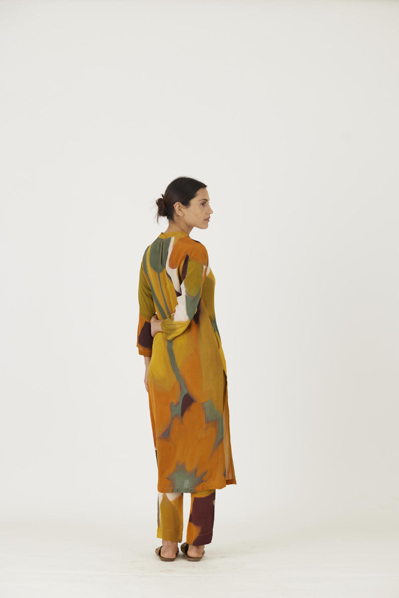 LEI LANI YELLOW LONG KURTA SET Kurta Sets by Yam for women in Singapore