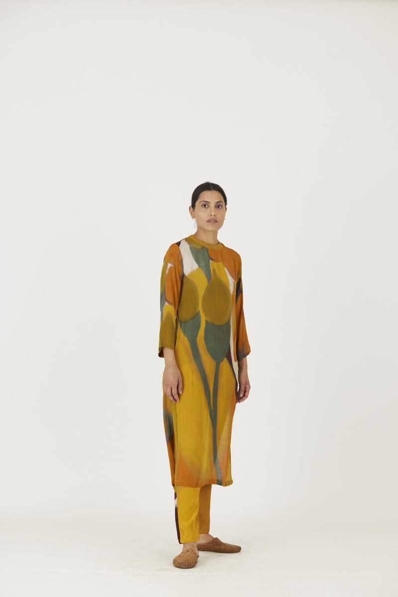 LEI LANI YELLOW LONG KURTA SET Kurta Sets by Yam for women in Singapore