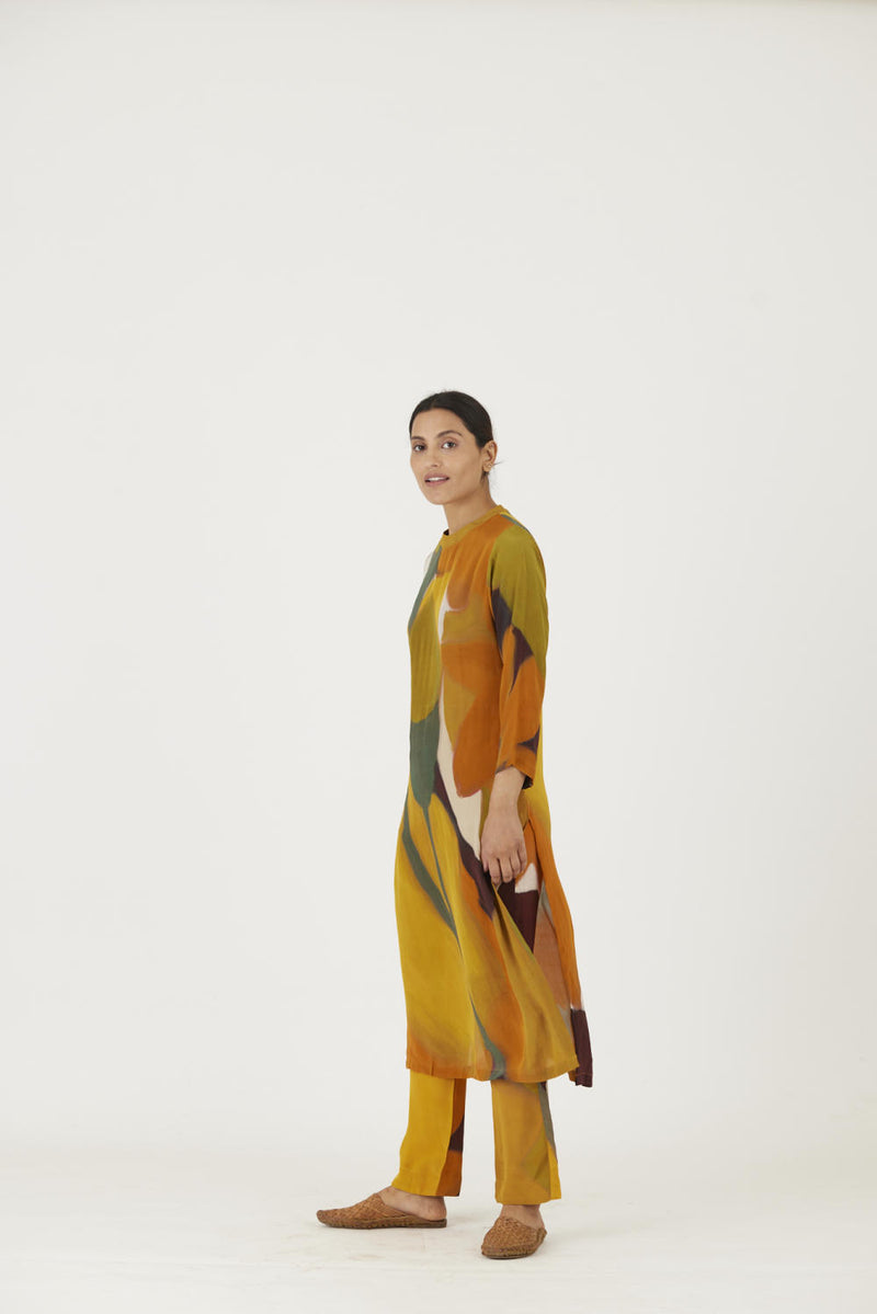 LEI LANI YELLOW LONG KURTA SET Kurta Sets by Yam for women in Singapore